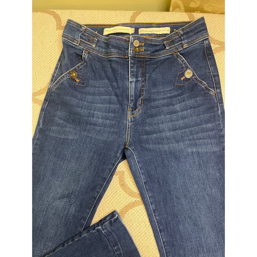 Anthropologie Pilcro and the Letterpress High Rise Trouser Bootcut jeans,size 28 - Picture 13 of 16